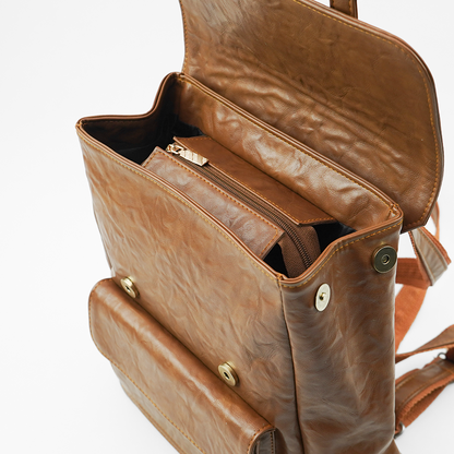 BuckleCharm Backpack Brown